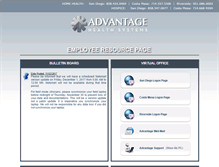 Tablet Screenshot of advhealthsystems.net